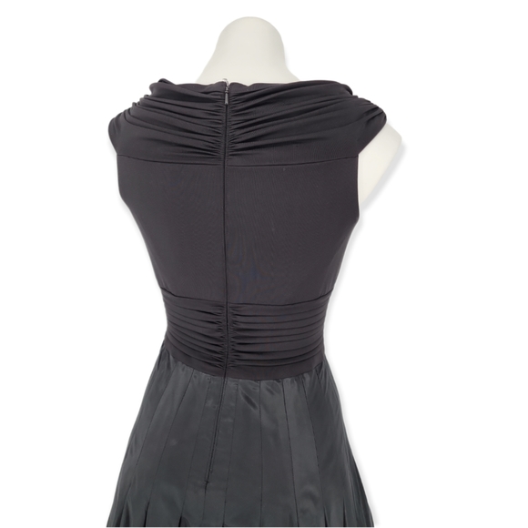 Tadashi Collection Sleeveless Ruched Cocktail Dress - Picture 7 of 8